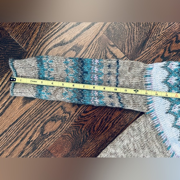 Augden Bolivian Hand Crafted Artisan Alpaca Wool Knit Button Up Cardigan Women S - Picture 4 of 16